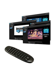 2.4G Air-Mouse Wireless-Keyboard Gyroscope Remote Control, Black