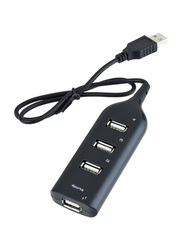 Ebamaz 4-Port USB 2.0 High Speed USB Hub, Black