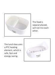 Multifunctional Breathable Electric Heating Lunch Box, Y908, White/Red