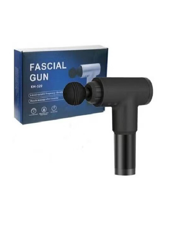 Muscle Massage Gun With Head Set, Black