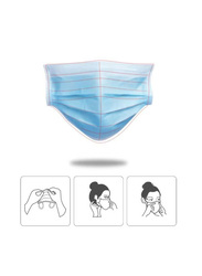 Non-Woven Breathable Mask, 10 Pieces, Blue