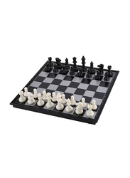 Magnetic Chess Board Game for 12+ Kids, Black/White