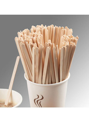 100-Piece Disposable Wood Coffee Stir Stick, 2644356, Beige