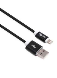 1-Meter Lightning Data Sync Charging Cable, USB Male to Lightning for Apple Phones, Black