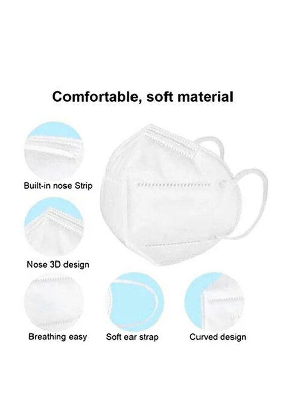 KN95 5-Layered Dustproof Face Mask Set, 10 Pieces