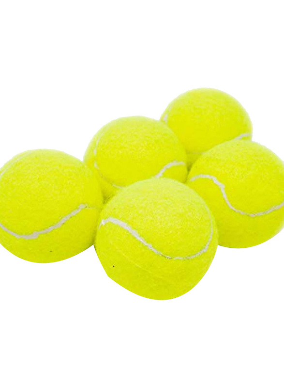 Tennis Training Ball Set, 5 Piece, Yellow