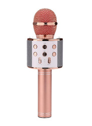 3-In-1 Wireless Bluetooth Handheld Karaoke Microphone, E2CF-061, Rose Gold