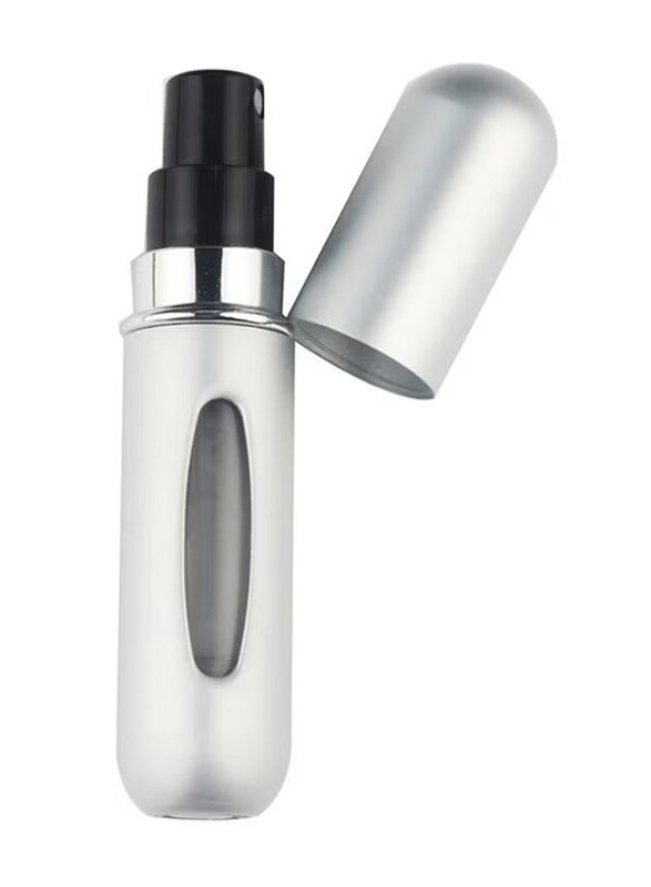 Refillable Perfume Atomizer Bottle, 6ml, Silver