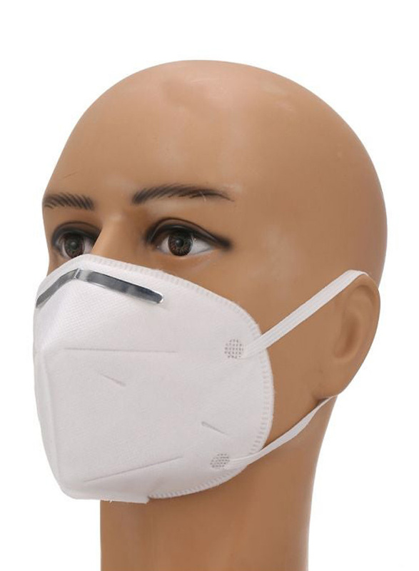 KN95 Disposable Face Masks, White, 10-Pieces