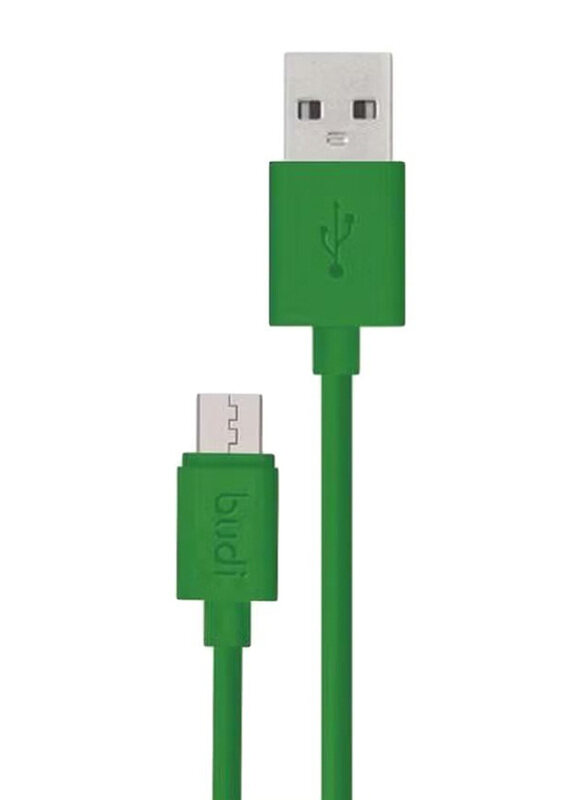 

Budi 1.2-Meters Micro-B USB Data Sync Charging Cable, Micro-B USB (5 Pin) to USB Type A for Smartphones/Tablets, Green