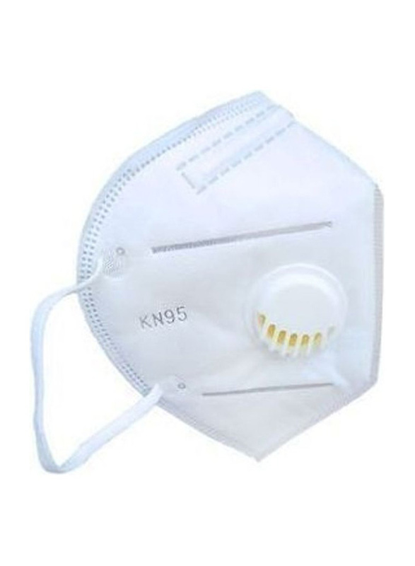 KN95 Medical Respiratory Face Mask with Filter, White, 10-Pieces