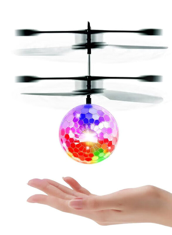 

Generic Remote Controlled Flying Ball Infrared Induction Led Helicopter, Remote Controlled Toys, Black