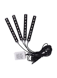 4-Piece LED Strip Lights with Remote Control, Multicolour