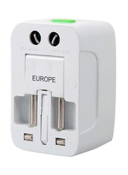 Voberry Universal Multi-Use Travel Power Charger Adapter, White