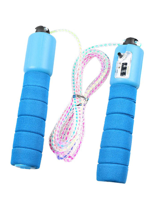 Adjustable Fitness Skipping Rope, One Size, Blue