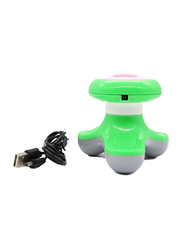 Mini Electric Vibrating Massager With USB Power Cable, Green