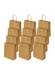 24-Piece Paper Gift Bag Set, Brown
