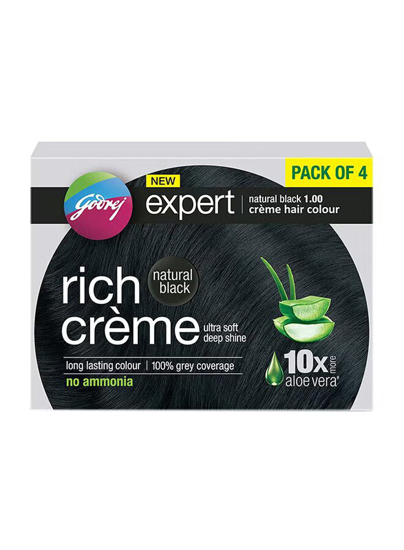 

Godrej Expert Rich Cream Hair Colour, 4 Pieces, Natural Black 1