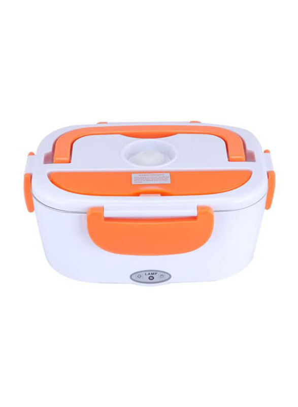 Multi-Functional Electric Heating Lunch Box with Removable Container, H355C2-US, Orange/White