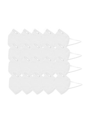 KN95 Disposable Safety Face Mask Set, White, 20-Pieces