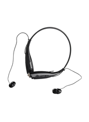 Wireless Bluetooth In-Ear Black Universal Sports Handfree Stereo Neckband, Black