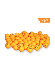 Table Tennis Balls, 50 Piece, Yellow