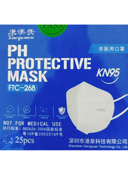 5-Layered KN95 Dustproof Face Mask, 25 Pieces