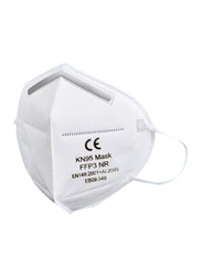 KN95 Protective Anti-Dust Face Mask, White, 10-Pieces