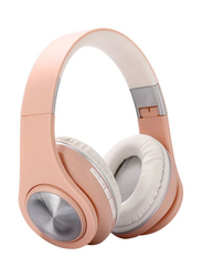 Wireless Bluetooth 5.0 Over-Ear Foldable Sport Stereo Headset, Pink