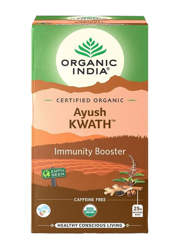 Organic India Ayush Kwath Immunity Booster, 25 Tea Bags