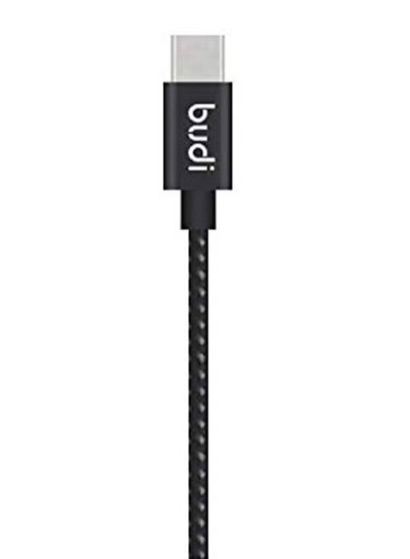 

Budi 1.2-Meters USB Type-C Charging Data Cable, USB Type-C to USB Type A for Smartphones/Tablets, Black