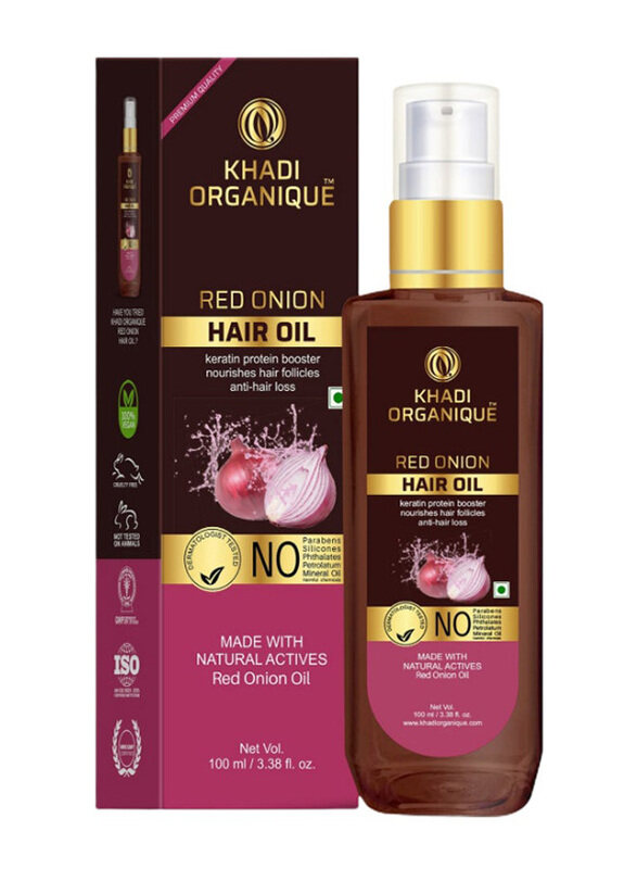 

Khadi Organique Red Onion Hair Oil for All Hair Types, 100ml