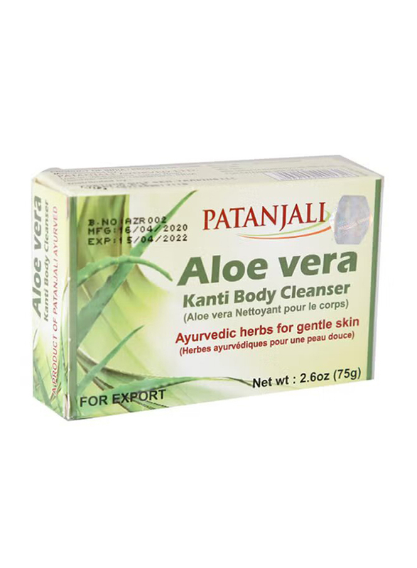 Patanjali Aloe Vera Kanti Body Cleanser Soap, 75gm