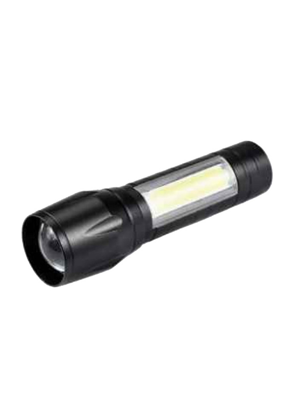 Voberry USB Charge Outdoor Tactical Flashlight Lamp Hand Torch, Black/Yellow