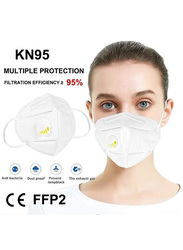 KN95 5 Layers Face Mask with Breathing Valve, 10 Pieces