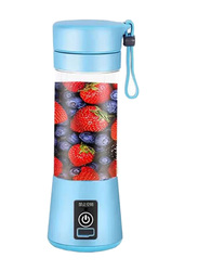 USB Mini Electric Fruit Juicer Handheld Smoothie Maker Blender Juice Cup, Blue