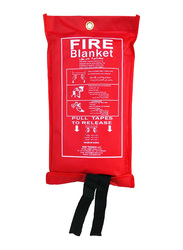 Taha Safety Kitchen Fire Safety Blanket, SOFTPACKING4X4FT, Red/White