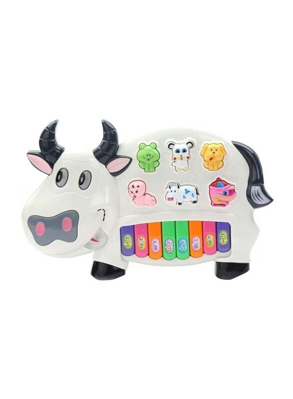 

Generic 3 Moded Cow Piano, Ages 3+, White/Black