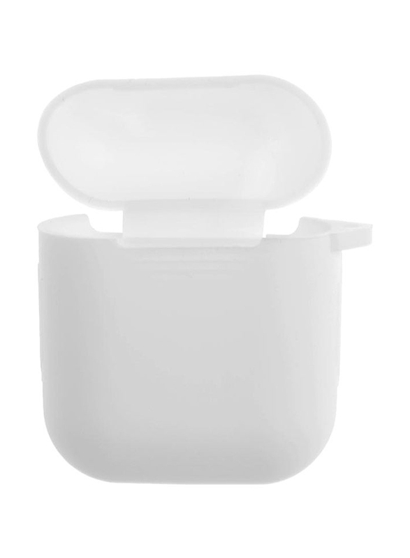 Silicone Carrying Case Cover for Apple AirPods, White