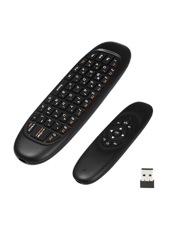 3D Wireless Air Remote Control Mouse With Keyboard, Black