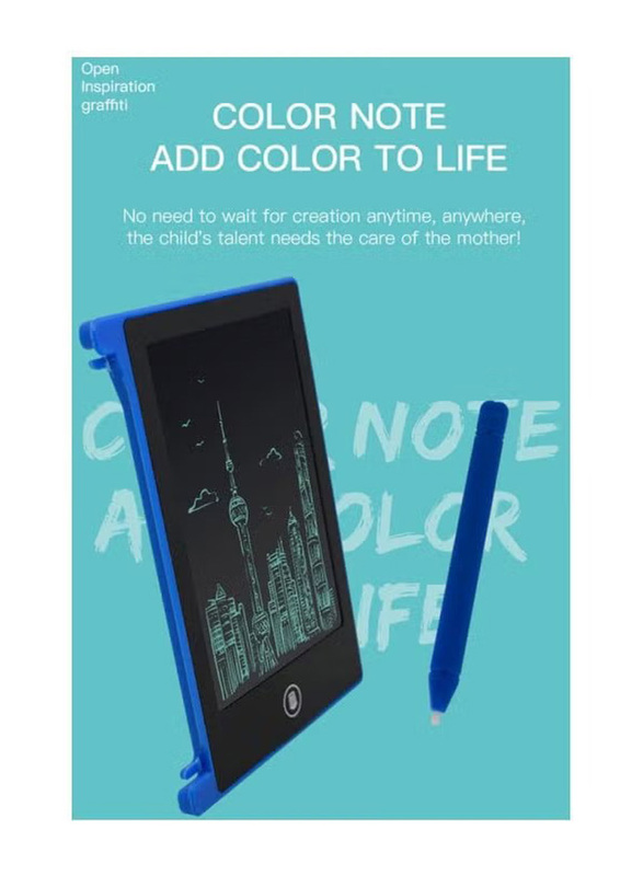 LCD Writing Tablet With Pen, Ages 3+, Blue