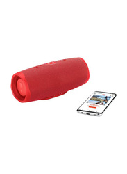 Toshonics Charge 4 Portable Waterproof Bluetooth Speaker, Red