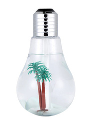 Sapu Portable Bulb Shaped Air Humidifier with Night-Light, LALAHD049, Clear/Silver