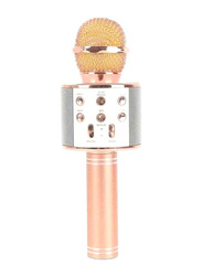 Bluetooth Karaoke Microphone, WS-858, Rose Gold/Silver