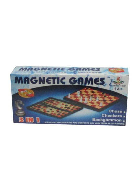 

Generic 3-in-1 Magnetic Games with Chess Checkers & Backgammon