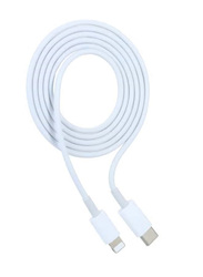 2-Feet Lightning Cable, USB Type-C to Lightning Magnetic Data Sync And Charging Cable for Apple Device, White/Silver