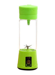 Portable USB Handheld Rechargeable Juicer Cup Blender With 6-Blades, H34209GR-KM, Green