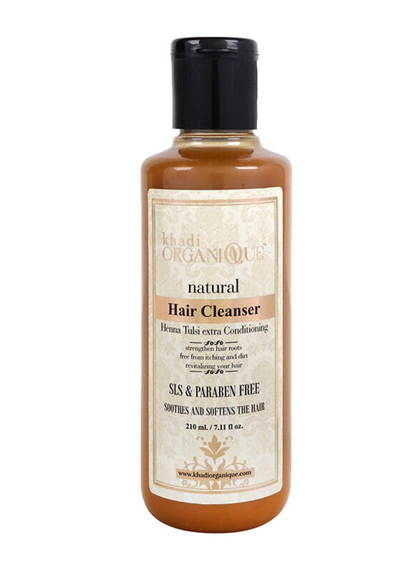 

Khadi Organique Henaa Tulsi Extra Conditioning Hair Cleanser for All Hair Types, 210ml