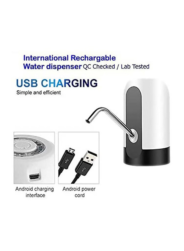 Rechargeable Wireless Bottled Drinking Water Pump Dispenser, IT-009, Multicolour
