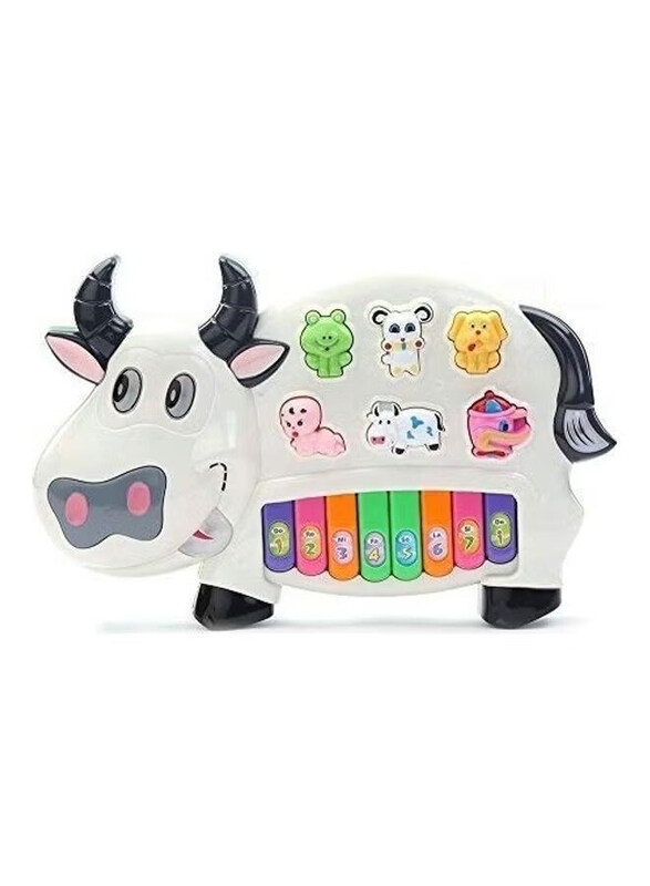 

JoyKart Cow Piano Musical Toy, Ages 3+, Multicolour